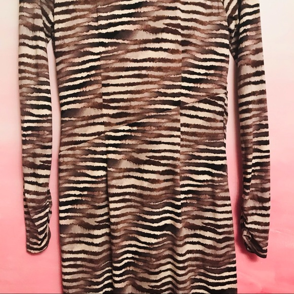 Tommy Bahama Animal Zebra Wrap Dress Sz M - Picture 10 of 14